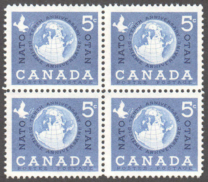 Canada Scott 384 MNH Block - Click Image to Close